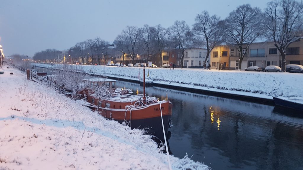 Sneeuw in Gent